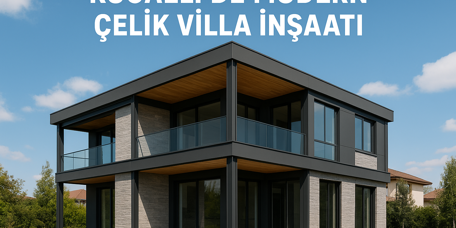 Kocaeli’de Modern Çelik Villa İnşaatı – Dayanıklı ve Estetik Çözümler