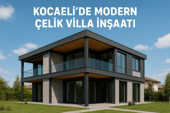 Kocaeli’de Modern Çelik Villa İnşaatı – Dayanıklı ve Estetik Çözümler
