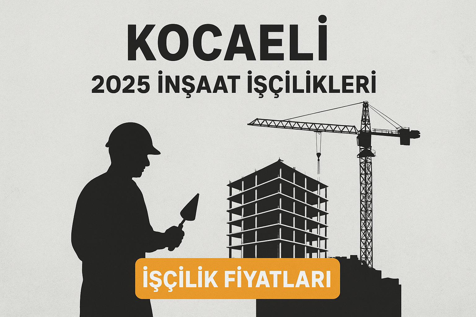 Kocaeli 2025 İnşaat İşçilik fiyatları