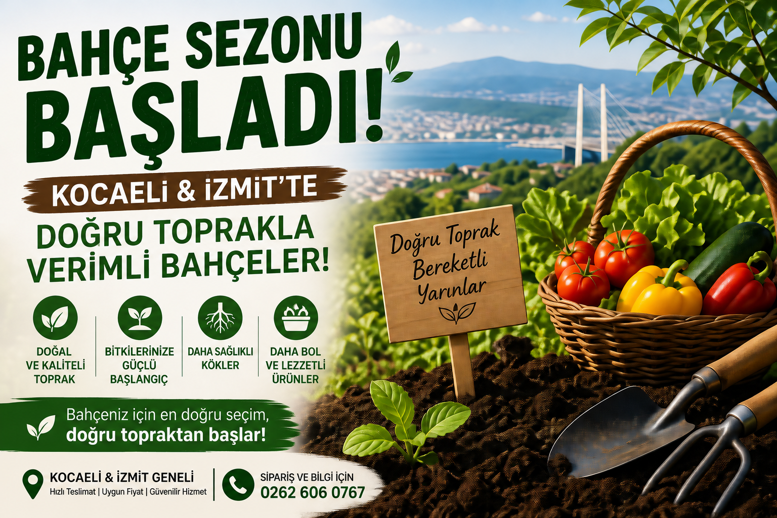 Bahçe Sezonu Başladı: Kocaeli & İzmit’te Doğru Toprakla Verimli Bahçeler!