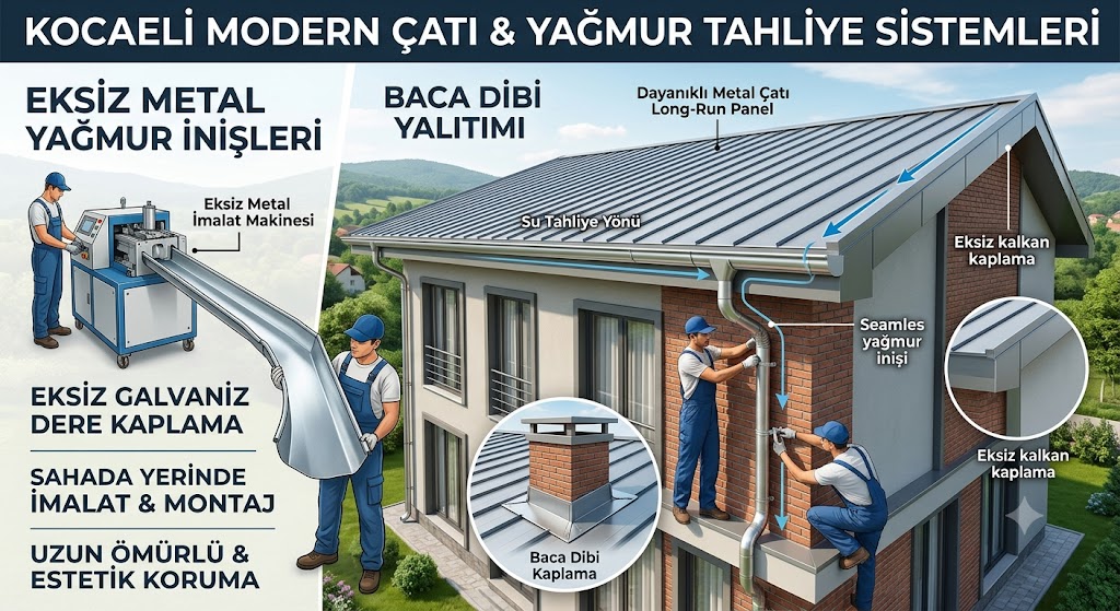 Kocaeli Çatı Çözümleri: Eksiz Metal Sistemleri ile Yapılarınızı Koruma Altına Alın