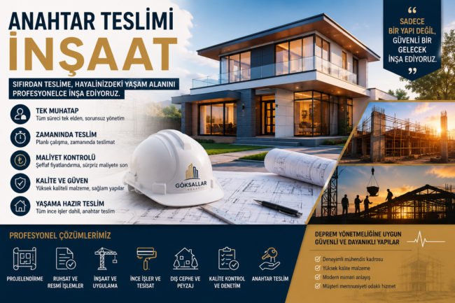 Temelden Teslime Kusursuz Yapılar: Anahtar Teslimi İnşaatta Yeni Nesil Mühendislik Anlayışı