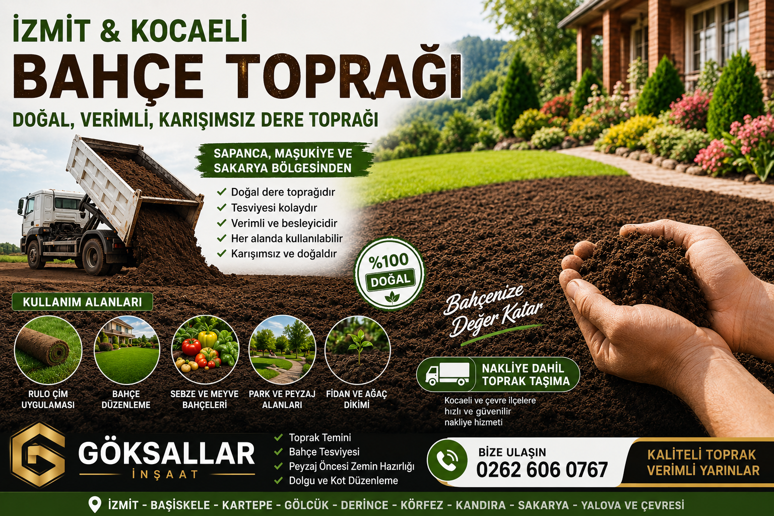 Kocaeli ve İzmit'te Verimli Bahçelerin Sırrı: Doğru Toprak Seçimi