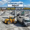 Kocaeli İzmit Taş Tozu Satışı ve Fiyatları 2026 | Göksallar İnşaat