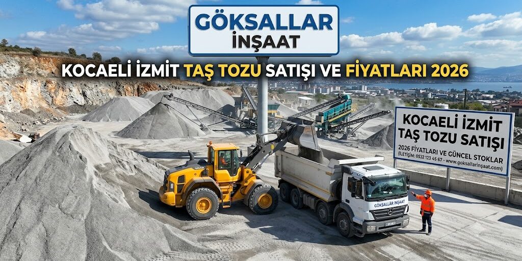 Kocaeli İzmit Taş Tozu Satışı ve Fiyatları 2026 | Göksallar İnşaat