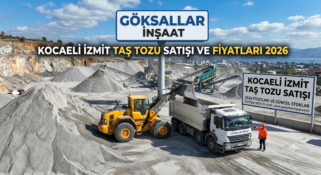 Kocaeli İzmit Taş Tozu Satışı ve Fiyatları 2026 | Göksallar İnşaat