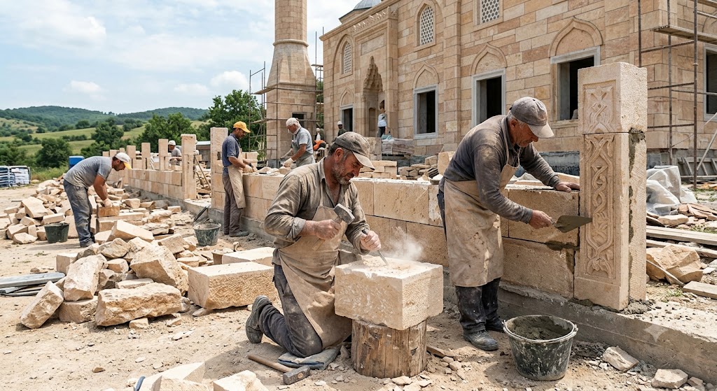 Kandıra Taşı Cami Kaplama ve Taş Kesim Çözümleri