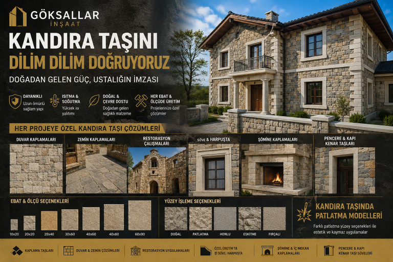 Kandıra taşını dilim dilim doğruyoruz Kandıra Taşını Dilim Dilim Doğruyoruz: Göksallar İnşaat