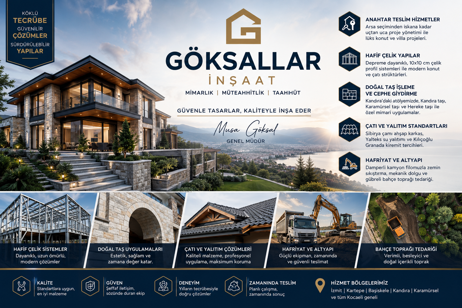 Göksallar İnşaat | Kocaeli Güvenilir Müteahhitlik, Mimarlık ve Anahtar Teslim Taahhüt Hizmetleri