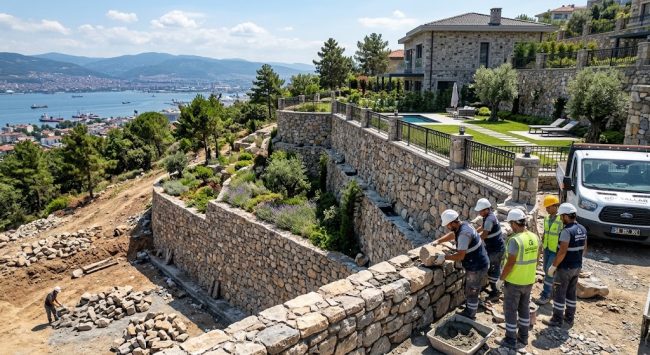 Göksallar İnşaat ile Kocaeli ve İzmit'te Profesyonel Taş Duvar, İstinat Duvarı