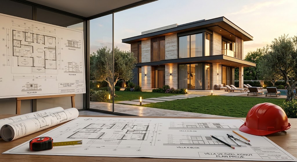 Kocaeli'de Villa ve Özel Konutlarda Proje Çizimi ve İnşaat Uygulama Süreçleri